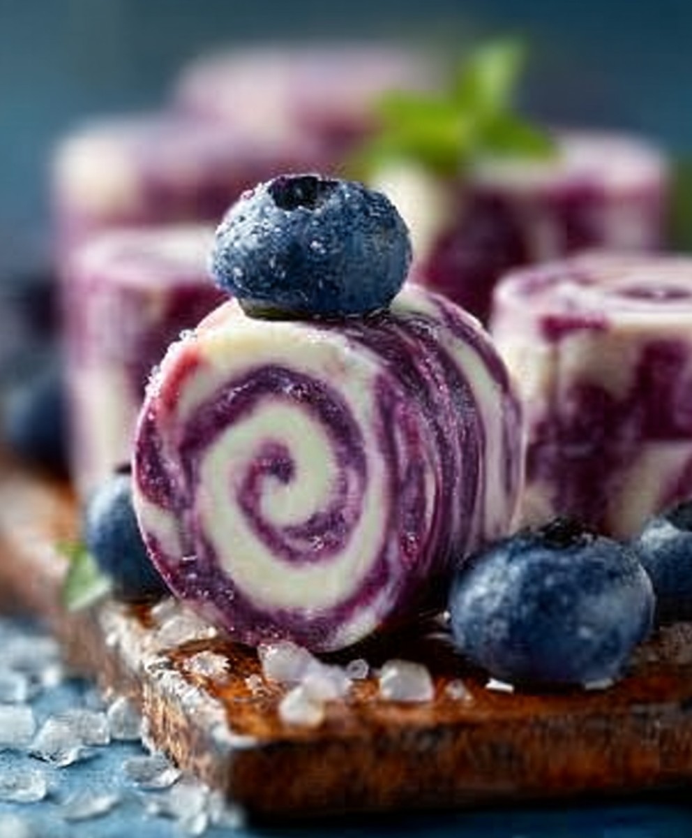 Blueberry Swirl Yogurt Bites – Healthy Frozen Snack image 2