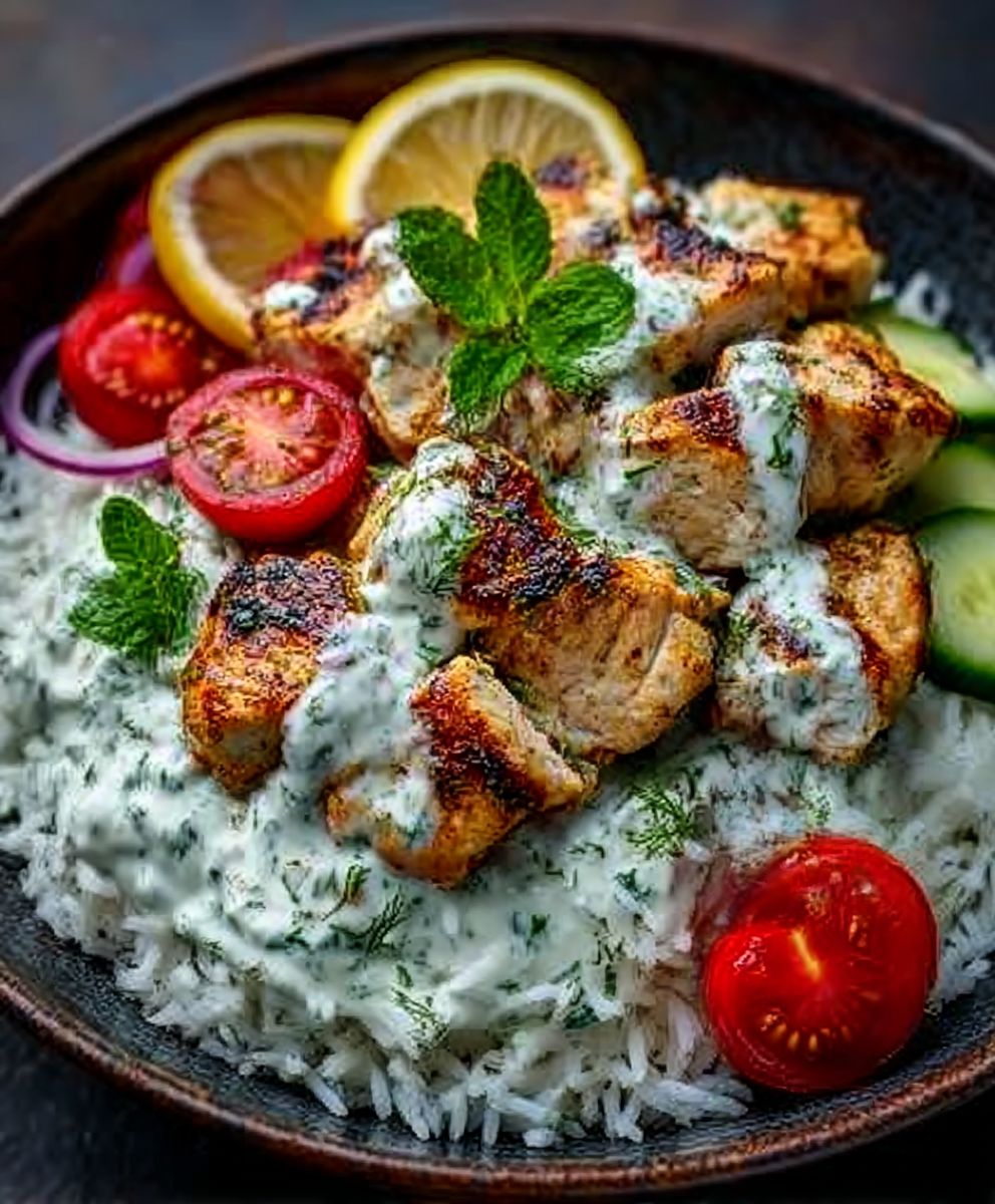Easy Dump-and-Bake Chicken Tzatziki with Rice – A Flavorful One-Pan Dinner Ready in Under 40 Minutes image 2