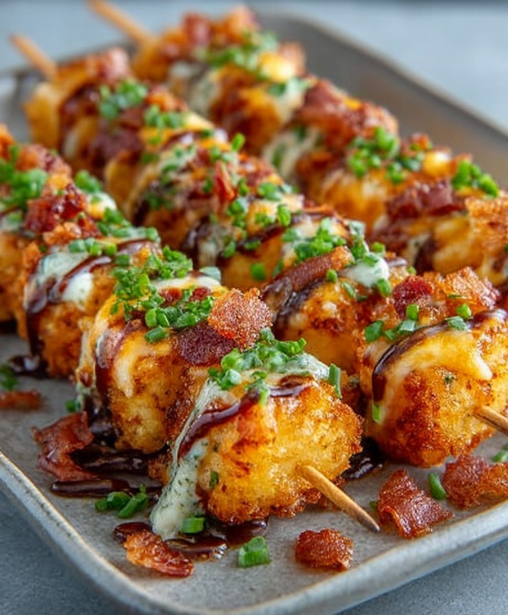 Easy Loaded Tater Tot Skewers image 2