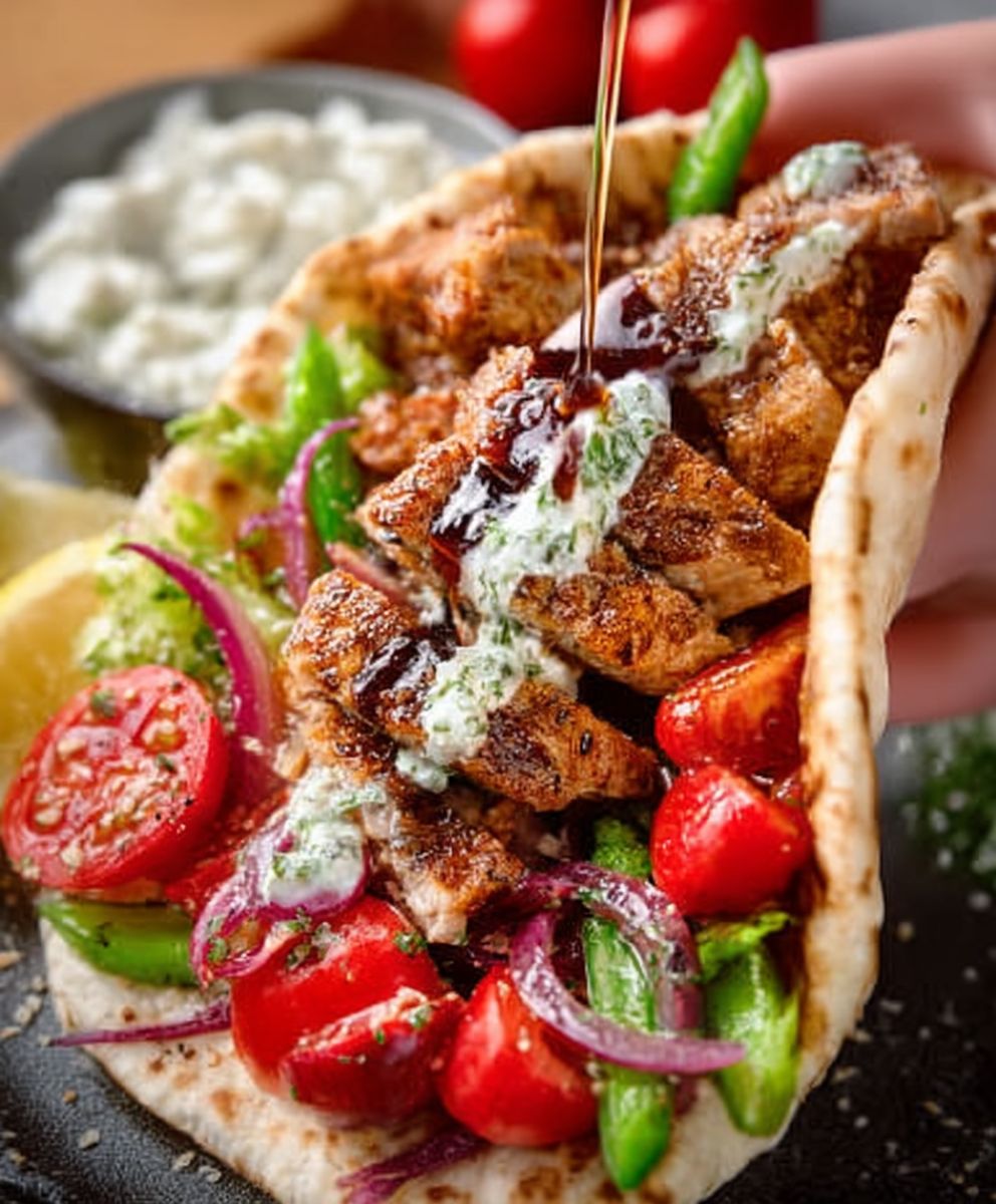 Greek Chicken Flatbread image 2
