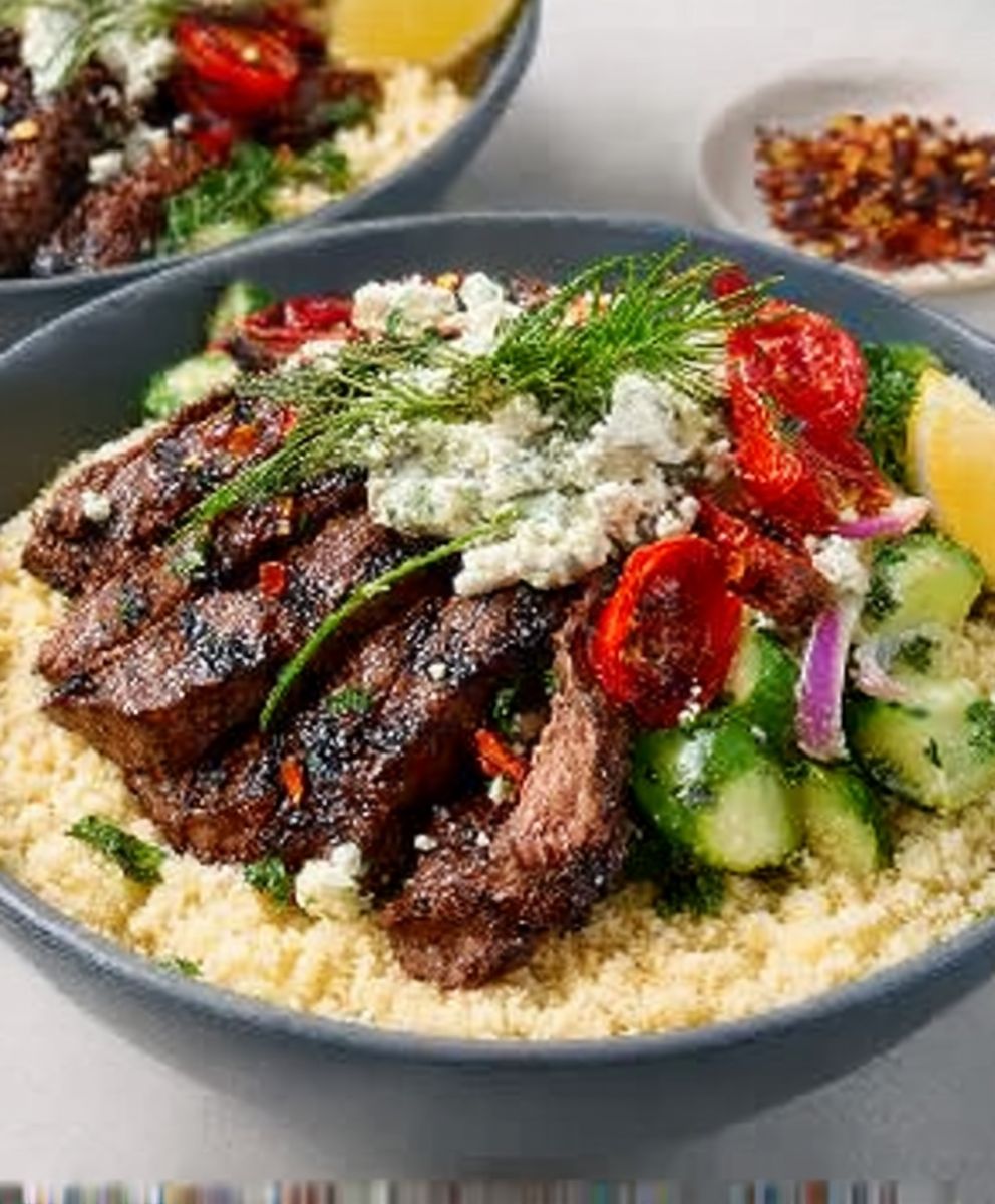 Mediterranean Steak Bowl Recipe: Discover Recipes for Quick and Easy Mediterranean Meals! image 2