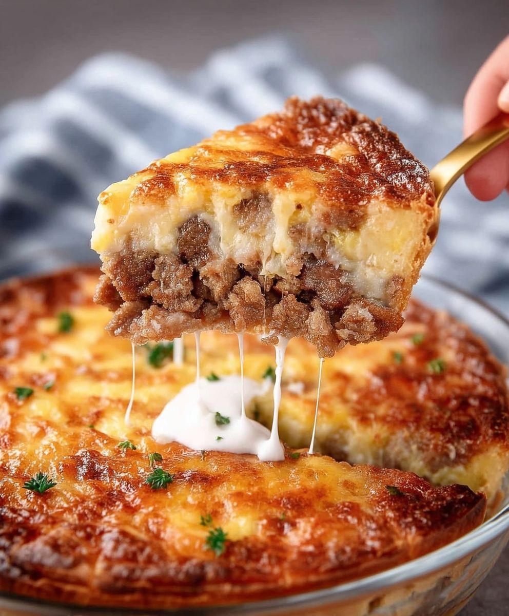 One-Pan Cheeseburger Pie Dinner image 2