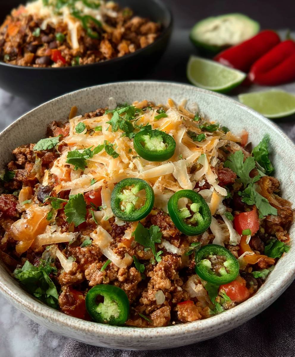 Taco Lunch Bowls: High Protein Vegetarian Meal Prep image 2