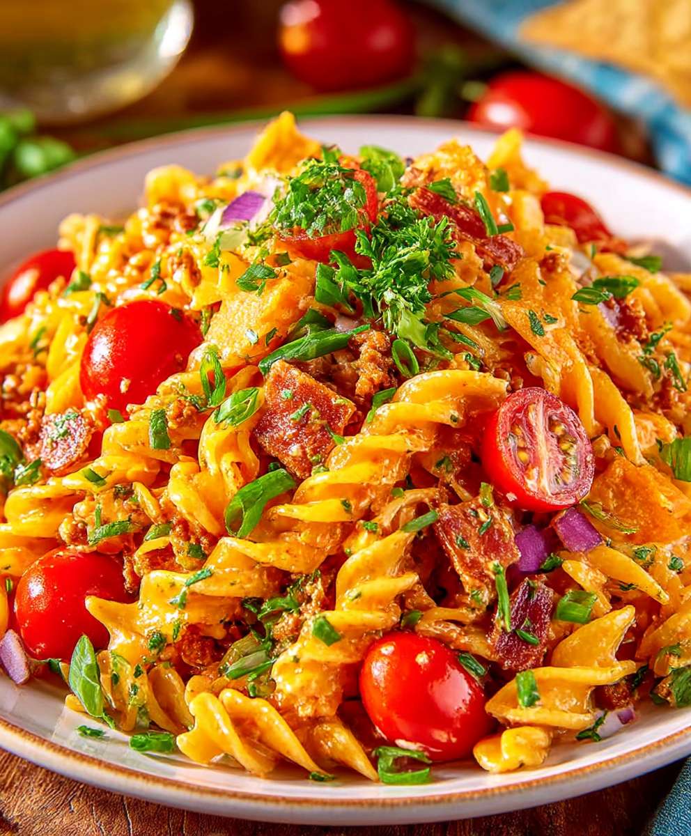 Taco Pasta Salad Recipe - A Cold Pasta Salad image 2