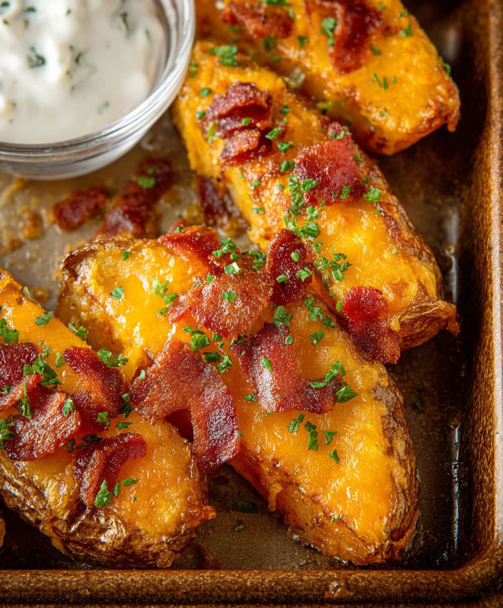Cheddar Turkey Bacon Potato Wedges image 2