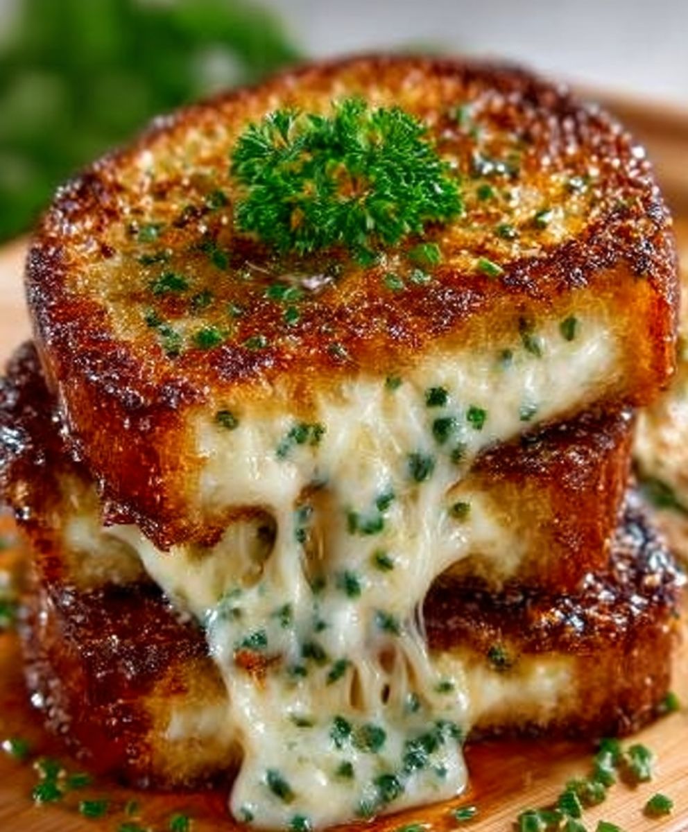 Garlic Bread Grilled Cheese image 2