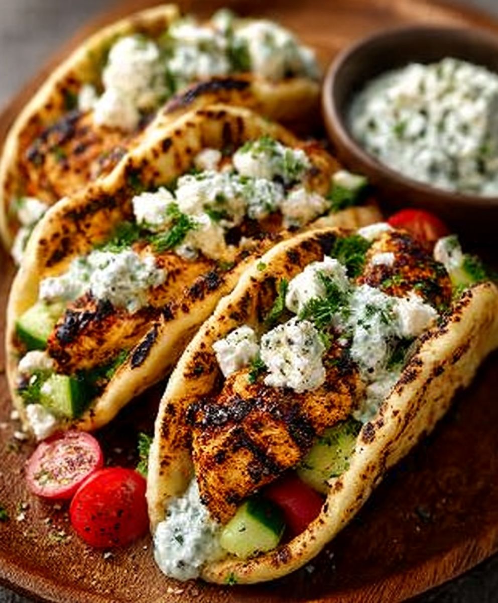 Quick Mediterranean Chicken Tacos image 2